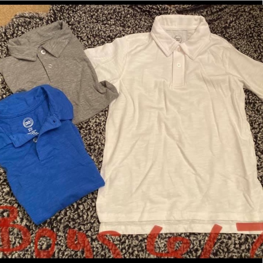 3 boys polo shirts brand new without tags